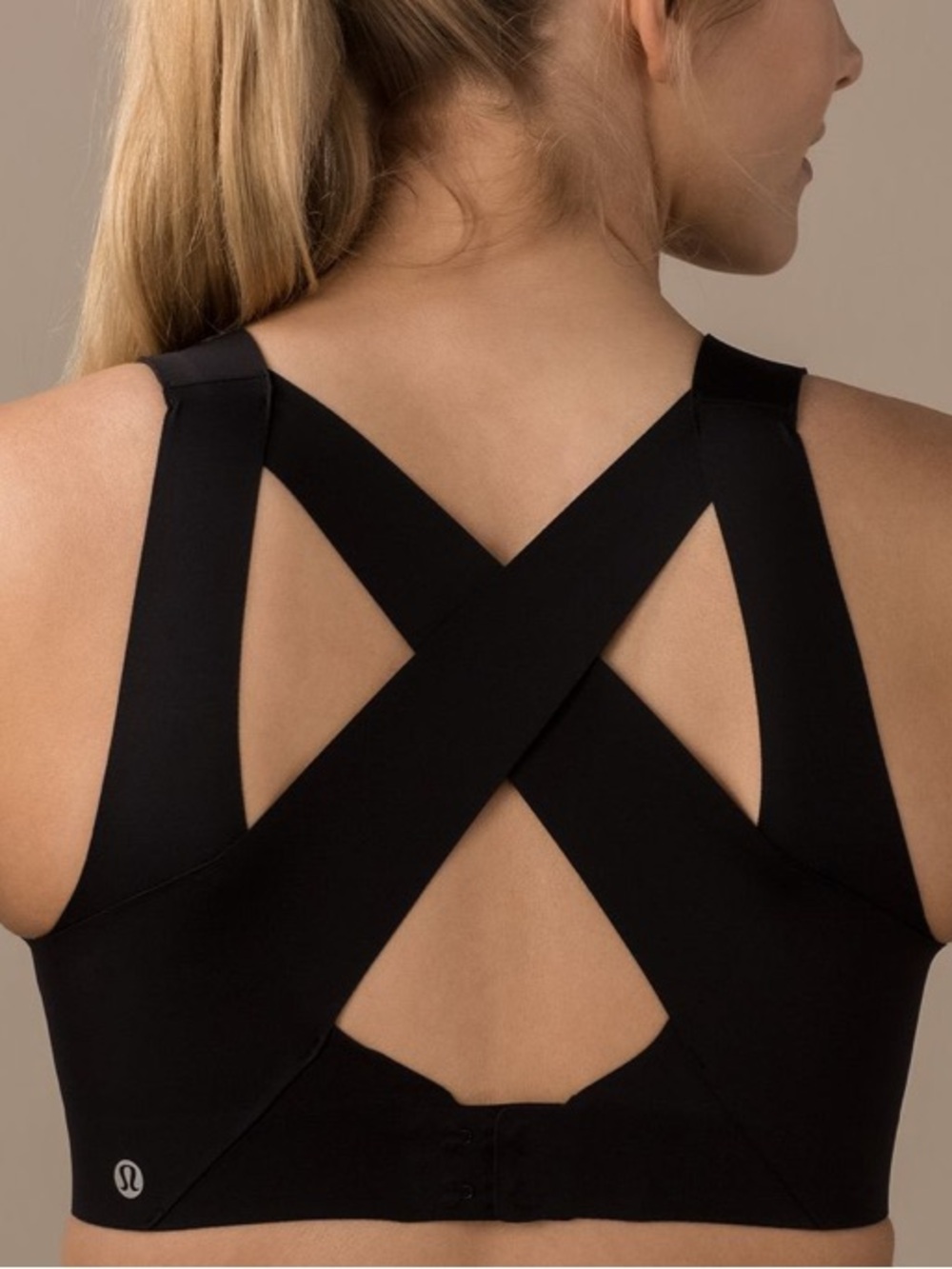 Lululemon Enlite Black Crisscross Back Sports Bra size 36B - Picture 3 of 9